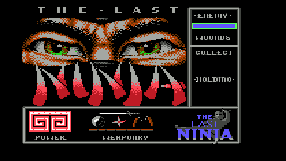 The Last Ninja Title Screen